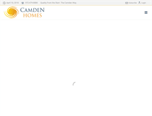 Tablet Screenshot of camden-homes.com